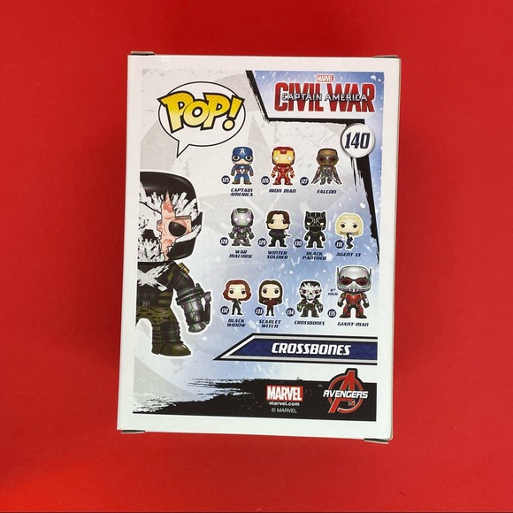 Funko POP MARVEL Captain America CROSSBONES Vinyl Figurine RETIRED VAULTED #140 - Picture 3 of 6
